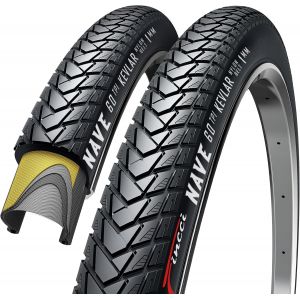Subzonal-Nave Pneus Velo 700x35&iquest; - Paire Pliable Tires 28 X 1.35 Pouces Avec Nylon Anti Crevaison 1mm, 60 Tpi 37-622 Pour Urbain Bicyclette, Route & Vtt & Tourn&eacute;e & &Eacute;lectrique Velo - Un Paquet De 2 - Neuf