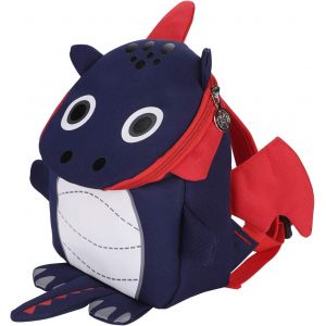 Petit Sac à Dos Enfants Mignon Dinosaure Cartable Maternelle Bébé Sac Scolaire Fille Garçon Sac à Dos Animaux pour Garderie Creche École Primaire âge Préscolaire Backpack Picnic 2 - 5 Ans (Marine B) - Neuf