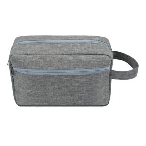 Trousse de toilette de voyage pour femmes et hommes, trousse de maquillage, trousse de toilette de voyage suspendue, organiseur de toilette, trousse de rasage résistante à l'eau, gris - Neuf