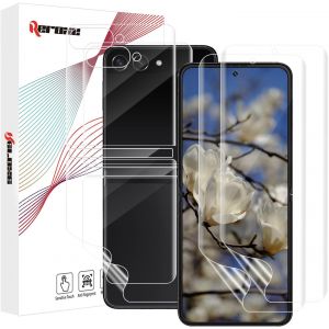 Kal-Lot De 2 + 2 Films De Protection D'&eacute;cran En Tpu Pour Samsung Galaxy Z Flip 5 5g, Incassable, Durable Et Incassable, Pas De Bulles D'air Z Flip 5 5g - Neuf