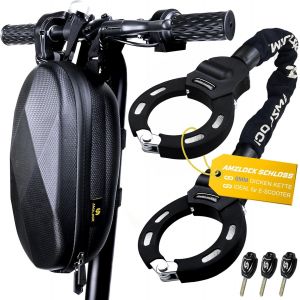 Subzonal-Antivol Trotinette Electrique, Cadenas Antivol Trottinette Hautement S&eacute;curis&eacute;, Menotte Antivol Avec Cha&icirc;ne Robuste De 8mm, Cadenas Velo Avec Cl&eacute; Et Sac &Eacute;tanche - Neuf