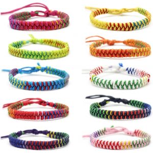 Asas-Bracelet D'amitié Tissé Bohème,10 Pièces Couleur Bracelets Bresilien Tissé À La Main,Bracelet Amitié Garçon Pour Enfant,Femme,Homme - Neuf