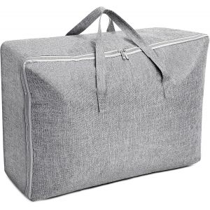 Grand Sac de Rangement 105L, Rangement Sous Lit Pliable Closet Organizer Sac de Rangement pour Couette Imperméable avec Poignées Renforcées pour Édredons Couvertures Oreillers Vestes - Neuf