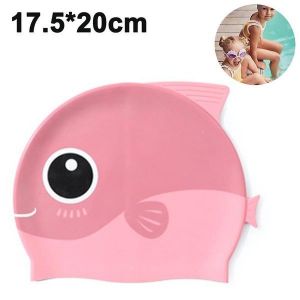 Bonnets De Bain En Silicone Pour Enfants &iquest; Mod&egrave;les Amusants Pour Gar&ccedil;ons Et Filles, R&eacute;sistants &Agrave; L'eau, Coupe Confortable, Couleurs Vives, 1 Paquet (Requin/Baleine) - Neuf