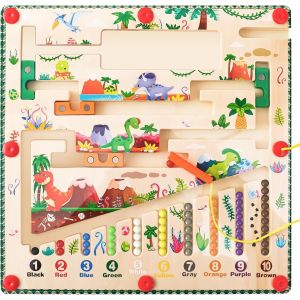 KAL-Labyrinthe Magnetique Jeu Magnetique Enfant Jeux Montessori Educatif Enfant Apprendre Les Couleurs Et Jouet Educatif De Motricité Fine Jeux Enfant 3 4 5 6 Ans - Neuf