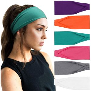 6 Pi&egrave;ces Bandeau Cheveux Pour Femme Yoga Courir Bandeaux Sport Entra&icirc;nement Bandeaux Mignon Accessoire - Neuf