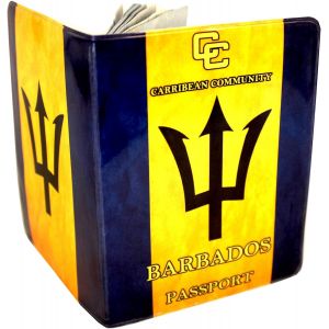 TRAHOO-(Plus de 30 motifs) &Eacute;tui portefeuille de protection pour passeport pour homme et femme pour voyage, vacances et &eacute;tiquettes de bagage, Barbados, Taille universelle, Contemporain - Neuf