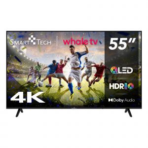 Smart Tech TV QLED 4K UHD 55" (139 cm) Smart TV Whale OS-55QH02K- Molotov, Netflix, Prime Video, Disney+ 3xHDMI - 2xUSB; Son Dolby - Neuf