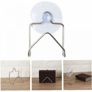 Éponge en Acier Inoxydable Support Ventouse De Cuisine Brosse De Vidange Porte Savon Liquide Vaisselle Égouttoir - Neuf