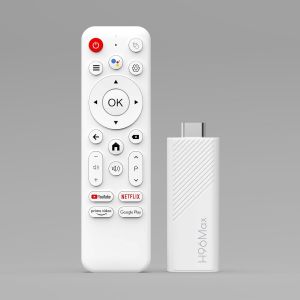 MEVRONISSHOP-H96Max Android 14.0 TV Stick 2 Go RAM 16 Go ROM Mali G31 H313 Quad Core Arm Cortex A53 Support 2.4G/5G WiFi BT5.0 Smart TV Stick - Blanc - Neuf