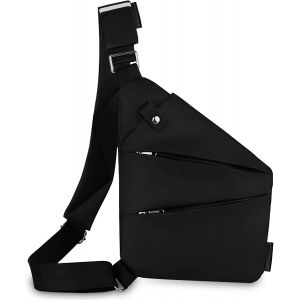 Sling Bag, Acsergery Sac de poitrine imperméable Sac à bandoulière Anti-voleur Léger Cross Body Gift - Neuf