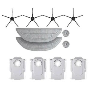 Accessoires pour aspirateur robot S8 MaxV Ultra, sacs d'aspirateur, brosse lat&eacute;rale, pi&egrave;ces de rechange rempla&ccedil;ables - Neuf