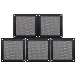 ChenQuanSarl-Lot De 5 Ventilateurs De Refroidissement Pour Ordinateur - Anti-Poussi&egrave;re - Cadre Magn&eacute;tique Pc - Couvercle En Maille Pvc - Pour Ventilateur Standard - 140 X 140 Mm - Neuf