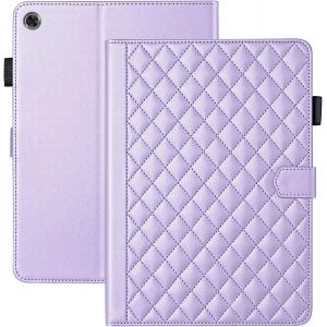 KAL-Coque Pour Lenovo Tab M10 3Rd Gen 10.1 Pouces 2022 Tb-328Fu/328Xu Business Cuir Pu Tablet Étui Pour Lenovo M10 Gen 3 Avec Fente Pour Carte Fonction Stand Violet - Neuf