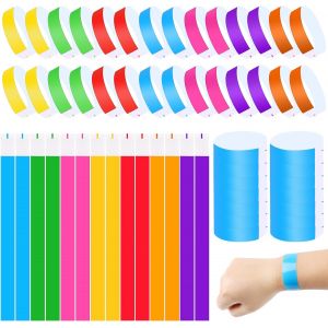 Jexnovashop-700 Pcs Bracelets En Papier, Imperm&eacute;ables Bracelets D'identification, Bracelet Entr&eacute;e, Bracelets &Eacute;v&eacute;nementiels Color&eacute;s Pour Les Soir&eacute;es Festival De Musique Ev&eacute;nements Clubs Concert - Neuf