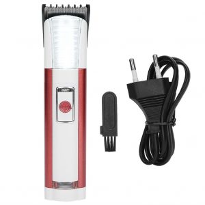 Tondeuse A Cheveux Electrique Rechargeable, Outil De Coiffure, Prise Ue 220v, Rouge - Neuf