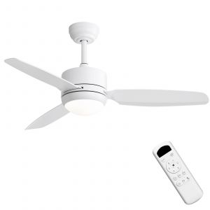 Ventilateur de Plafond avec Lumière LED 18W , Sofucor, Ventilateur, Télécommande Ventilateur Plafond, Ø117cm, 6 Vitesses, Silencieux - Neuf