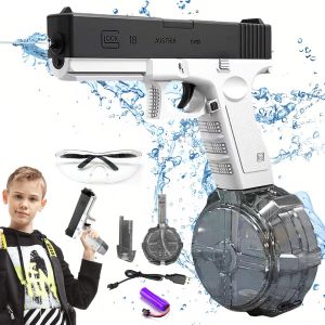 Pistolet À Eau Pistolet Jouet A Eau Electrique Puissant Portée,Pistolet A Eau À Eau Puissant Jouet À Eau Pour Enfants,Petit Jouet Pistolet À Eau Pour La Plage D'été Et Les Batailles D'eau (B) - Neuf