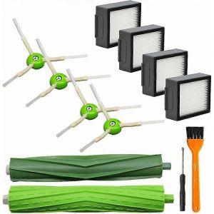 9 pièces de rechange pour aspirateur Irobot Roomba I&E Series I7 I7 + I3 + I4 I4 + I6 I6 + I8 I8 + / Plus E5 E6 E7 1 jeu de brosse en caoutchouc multi-surfaces - Neuf