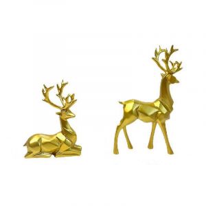 Décor À La Maison Des Cerfs Sculpture Intérieure Accent Statue Salon Décor Élégant Gracieux Décor Intérieur - Neuf