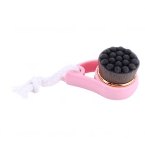 1 Brosse De Nettoyage En Profondeur Portable En Fibre De Charbon De Bambou Pour Le Visage (Rose) - Neuf