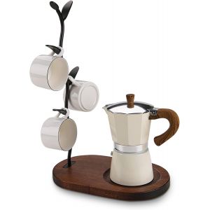 Eryi-Étagère À Tasses, Porte-Tasse, Arbre De Comptoir, Étagère De Rangement Pour Tasses À Café Et Tasses À Thé Pour Comptoir, Accessoires De Bar À Café Et Organisateur De Cuisine,Noir - Neuf