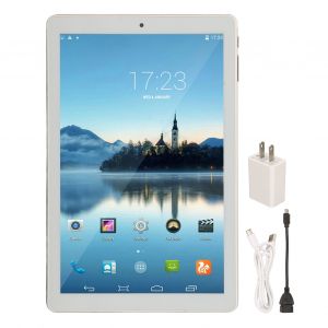 Tablette pour enfants 5G Wi-Fi double bande, ecran 10 pouces, memoire 32 Go, tablette pour tout-petits pour la video, prise americaine 100-240 V, prise americaine doree - Neuf