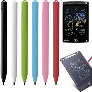 6 Pcs Stylos De Rechange Pour Tableau D'écriture Lcd,Stylet Pour Tableau À Dessin Lcd,Stylos Pour Tableau D'écriture,Stylos Pour Tableau D'écriture Pour Lcd - Neuf