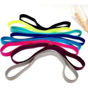 Tzf-Bandes De Sport Élastiques Antidérapantes, Bandeau Cheveux Pour Femmes Et Hommes, Bandeau Fin Cheveux Pour Yoga/Pilates/Fitness/Cyclisme/Football - Neuf