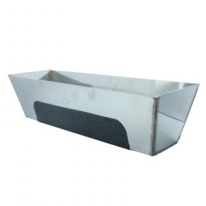 Bac &agrave; boues en acier inoxydable de 30 cm avec racleur &agrave; bande renforc&eacute;, accessoires l&eacute;gers pour bacs &agrave; boues sur les chantiers de construction - Neuf