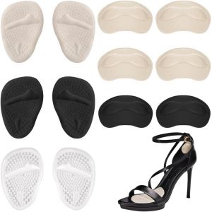 Kalanka-Coussinet Talon Chaussure Homme Et Femme, 3 Paires Demi Semelles Coussinet, 3 Paires L'arri&egrave;re Du Talon Trop Grande, Coussinet Talon Chaussure De Sport Trop Grands Et Auto Adh&eacute;sifs - Neuf