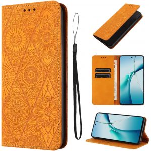 Kal-Étui Pour Oneplus Nord Ce4 Lite 5g 6.67 Pouces Cuir Artificiel Coque Oneplus Nord Ce4 Lite Avec Fente Pour Carte Coque Oneplus Nord Ce4 Lite 5g Béquille Housse Couleur Orange - Neuf