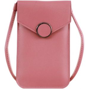 RFCBC-Sac à bandoulière Femme,Mini Pochette pour téléphone Portable avec en Cuir PU Transparent pour écran Tactile Verrouillage D'amour - Neuf