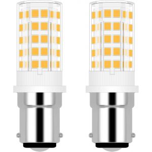 Ampoule à LED B15D 4W,230V,remplace l'ampoule halogène 40W,380LM,blanc chaud 3000K,pas de détérioration,angle de faisceau 360°,brillant pour l'éclairage de la maison,lot de 2. - Neuf