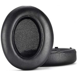 KAL-Coussinets De Rechange Pour Casque Sony Wh-Xb910N Whxb910N Bluetooth Sans Fil Avec Réduction Du Bruit Et Mousse À Mémoire De Forme En Cuir Protéiné Doux (Noir) - Neuf