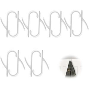 12 Pcs Crochet Radiateur Rond,Patere Radiateur Seche,Crochet Serviette Salle De Bain,Accroche Sèche-serviettes Plastique,Crochets pour Chauffant Peignoir,Tous Les Radiateurs Standards - Neuf