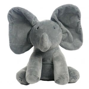 Jouet Sonore D'éléphant Pour Bébés, Enfants, Tout-Petits, Jouets Interactifs Parents-Enfants Pour Enfants Garçons Et Filles-Gris - Neuf
