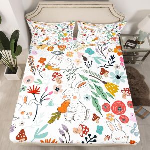 Homewish Parure De Lit Double Motif Chat Et Dessin Animé Pour Garçon, Drap - Neuf