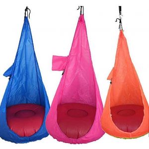 Chaise hamac pour enfants durable Enfants Pod Balançoire Pod Siège suspendu confortable pour une utilisation intérieure et extérieure Jouer à un jeu - Neuf