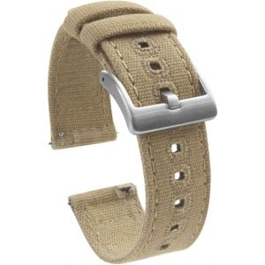 Khkui-Bracelet De Montre En Toile Dégagement Rapide Sangles Tissées Bracelet De Remplacement Canvas Watch Strap 18mm 20mm 22mm Bracelet De Rechange En Militaire Balistique Pour Homme Et Femme - Neuf