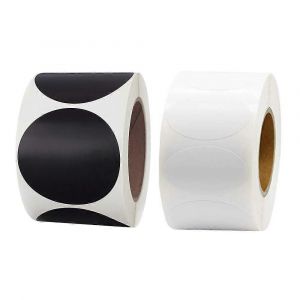 2 Rouleau 1000 Pcs 1 Rond Codage Couleur Cercle Point Autocollant &Eacute;tiquettes Sur Un Rouleau Couleur Autocollant &Eacute;tiquette - Neuf