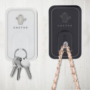 Hjlian Lot De 2 Crochets Adhesifs A Forte Adherence Pour Porte, Mur, Salle De Bain, Cuisine (Cour Aimant) - Neuf