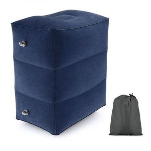 Tabouret gonflable gris pour voyage, bureau et maison - Neuf
