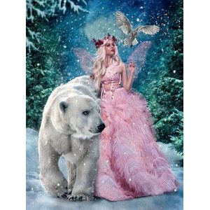 De diamant de la Peinture par Num&eacute;ro de Kits de For&ecirc;t de F&eacute;es D&eacute;corations de No&euml;l Pleine Foret 5D BRICOLAGE Arts & Crafts Bling ?uvres d'art d&eacute;coratif avec Cristal Strass Bijou - Neuf