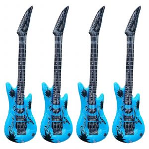 Grand Gonflable Gonflable Guitare Enfants Jouet D&eacute;guisements Partie Sc&egrave;ne Accessoires Enfants Simulation Instrument De Musique Gonflable 4 Pcs G - Neuf