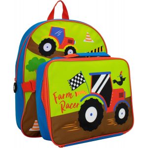 KALSC-Enfants Ensemble Sac À Dos Et Sac À Lunch Multicolore Tracteur - Neuf