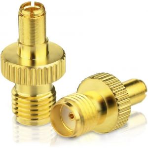 SUBZONAL-Adaptateur de Femelle SMA à Mâle TS9 Connecteur Coaxial RF Antenne pour Routeur 4G LTE Point d'accès Mobiles MiFi Routeur Cellulaire Large Bande Adaptateur de Dongle Modem USB, Lot de 2 - Neuf