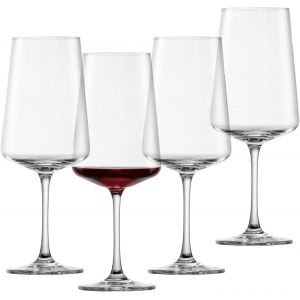 Mevronisshop-Schott Zwiesel Verres &Agrave; Vin Rouge Miovino (Set De 4), Verres &Agrave; Vin Modernes Pour Le Vin Rouge, Verres En Cristal Tritan R&eacute;sistant Au Lave-Vaisselle, Fabriqu&eacute; En Allemagne (Art. N&deg; 124051 - Neuf