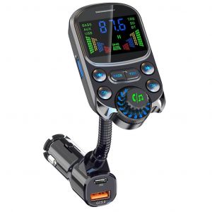 &Eacute;metteur Fm De Voiture Lecteur Mp3 Qc3.0 Type-C Pd30w Adaptateur De Chargeur De Voiture Mains Libres - Neuf