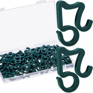 KAL-Clip De Lumière De Noël Crochet De Gouttière D'Extérieur Clip De Lumières Extérieures Résistant Aux Intempéries Clip De Lumière De Vacance Pour Décoration De Noël (Vert, 60) - Neuf